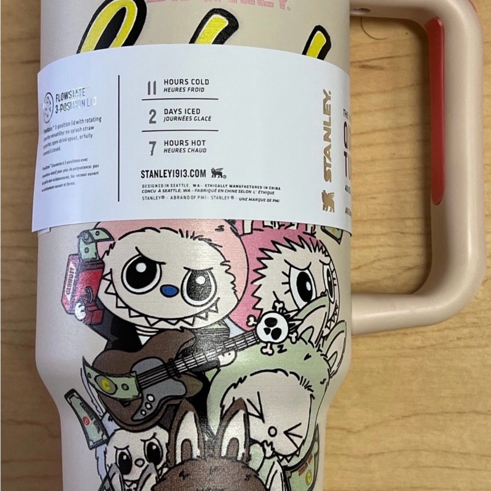Stanley The Monster Tumbler Labu Travel Mug with Multicolor Cartoon Art